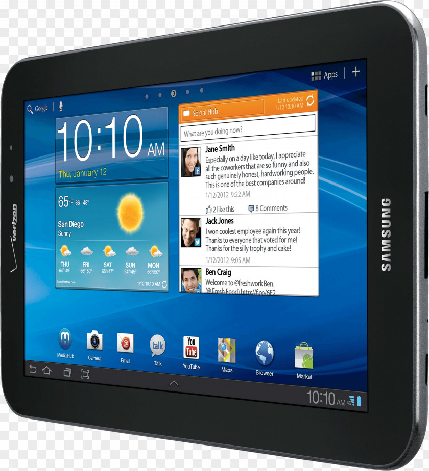 Tablet Image Samsung Galaxy Tab 7.7 7.0 Plus S2 8.0 8.9 PNG