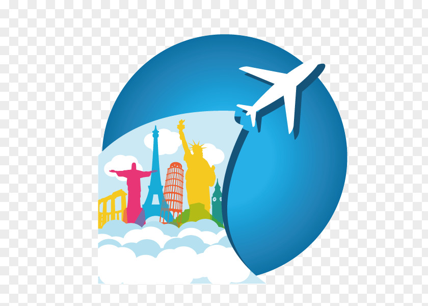 Travel,Flat,aircraft,World Travel,Vector Statue Of Liberty Air Travel Airplane PNG