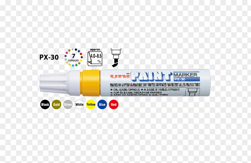 Waterbrush Uni-ball Paint Marker Material Industry PNG