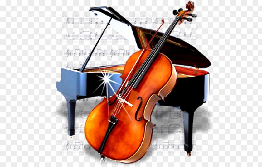 Musical Instruments Cello Piano Violin PNG