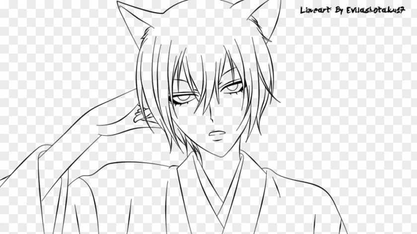 Painting Kamisama Kiss Line Art Drawing Sketch PNG