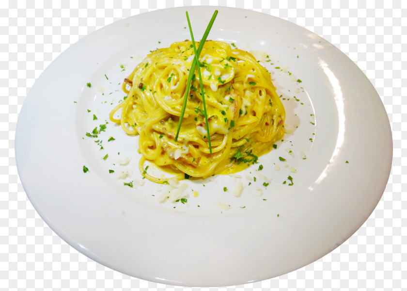Carbonara Taglierini Jimoco Café & Pasta Salad Vegetarian Cuisine PNG