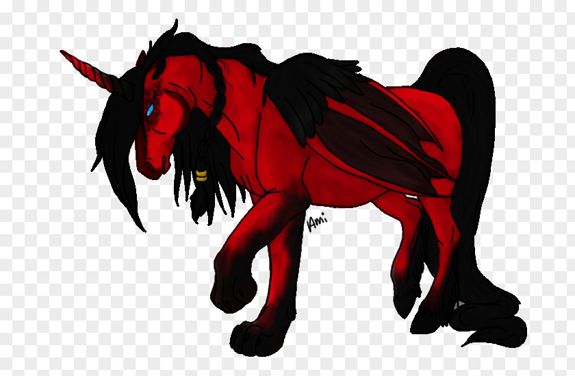 Demon Unicorn Devil Legendary Creature PNG