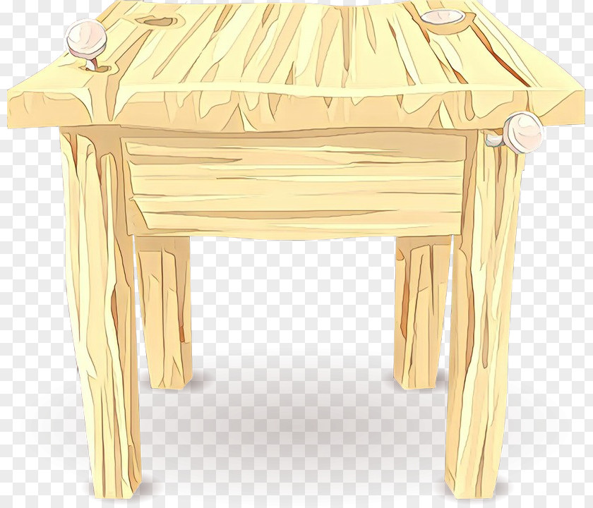 Desk End Table Wood PNG