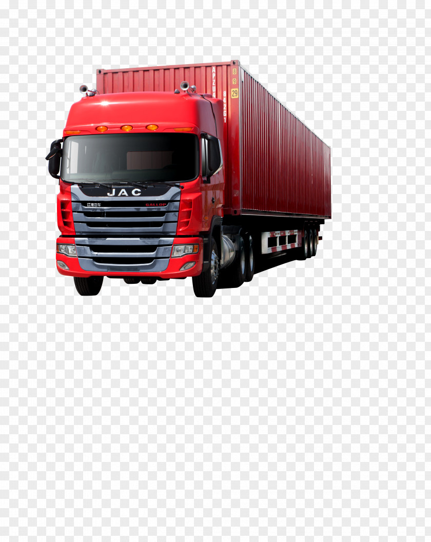 Red Van Truck JAC Motors Car Semi-trailer Hyundai Porter PNG