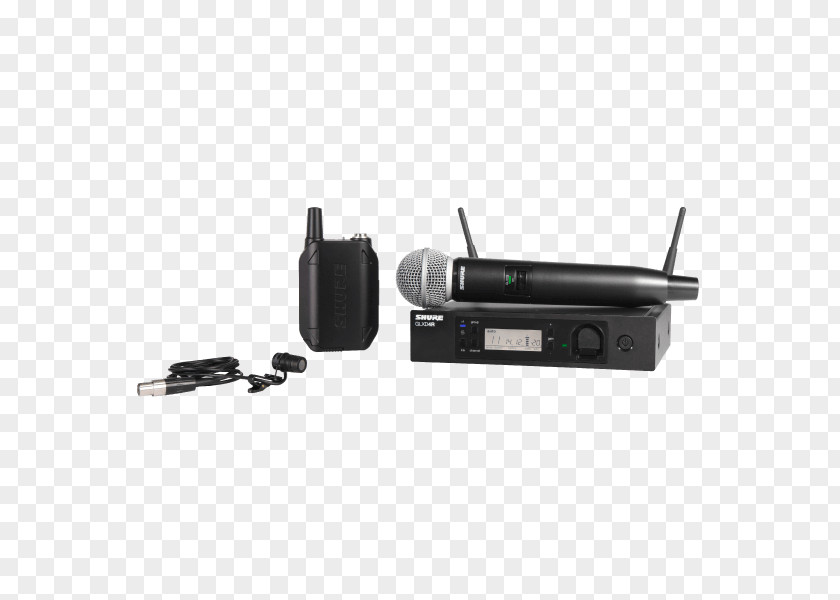 Shure SM58 Wireless Microphone GLXD24/SM58 Beta 58A PNG