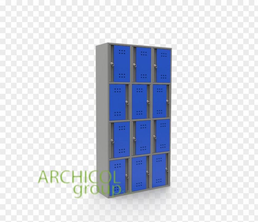 Lockers Shelf Locker Cobalt Blue Furniture PNG