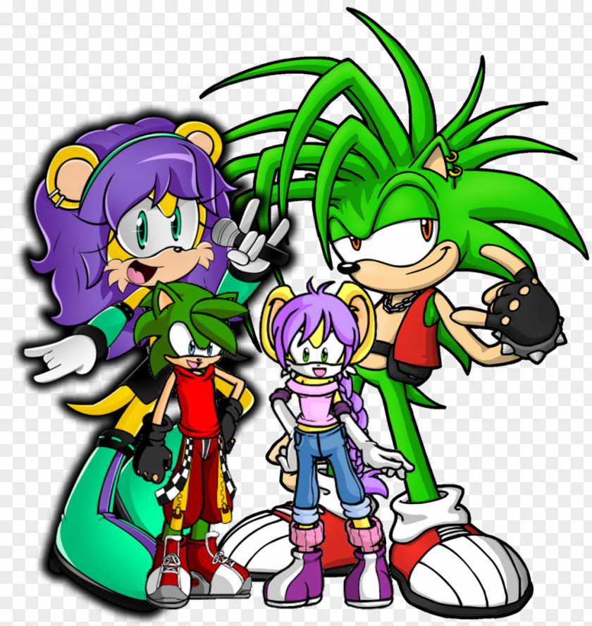 Sonic The Hedgehog Manic Espio Chameleon Mania PNG