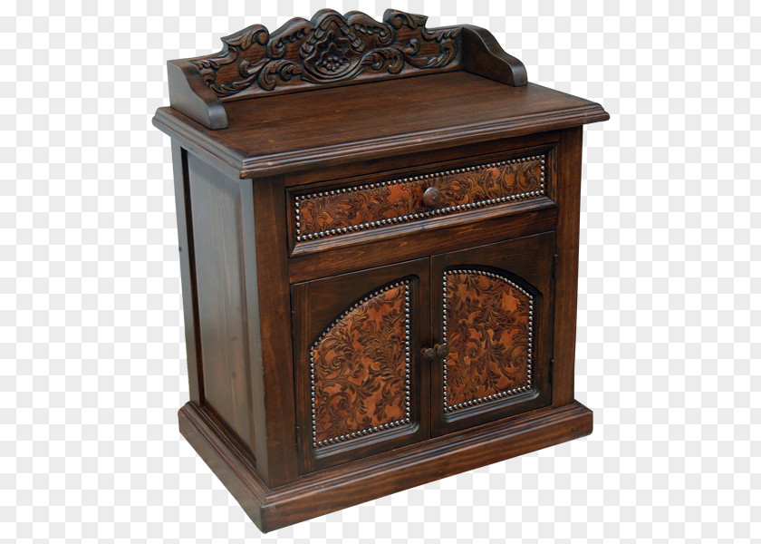Antique Carved Exquisite Bedside Tables Chiffonier PNG