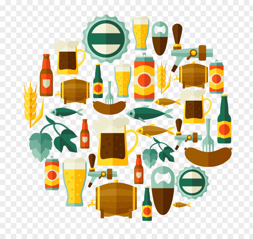 Beer Vector Material Ale Alcoholic Beverage Illustration PNG