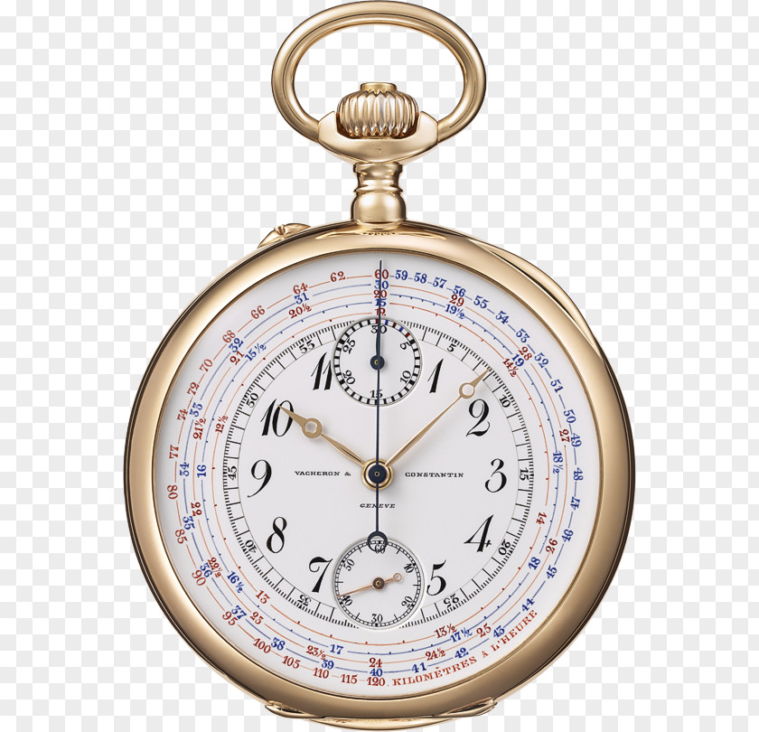 Clock Stopwatch Vacheron Constantin Pocket Watch Chronograph PNG