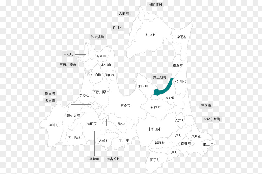 Map Aomori Prefecture Diagram Angle PNG