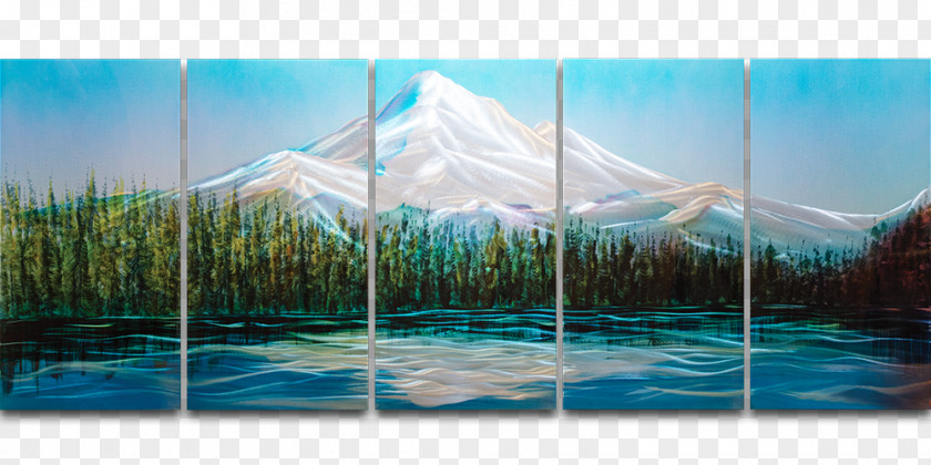 Painting Mount Hood Water Resources Art Energy PNG