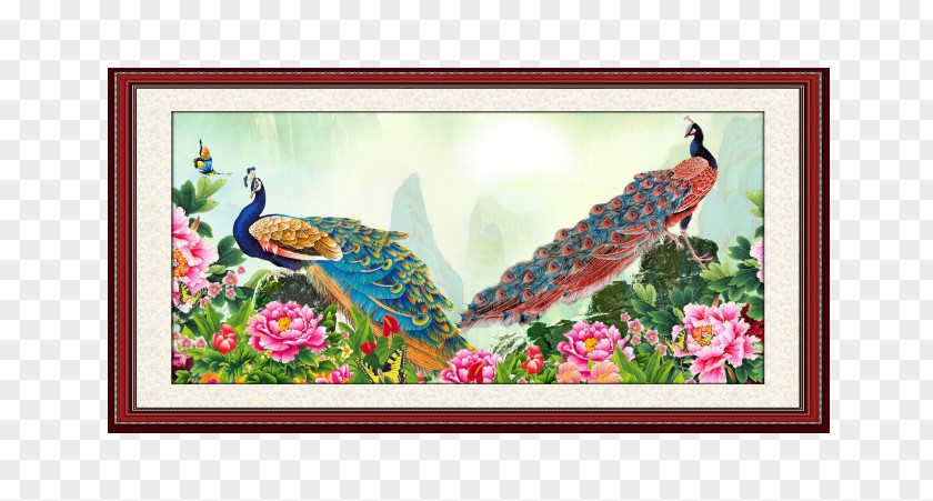 Peacock Paintings Visual Arts Painting PNG