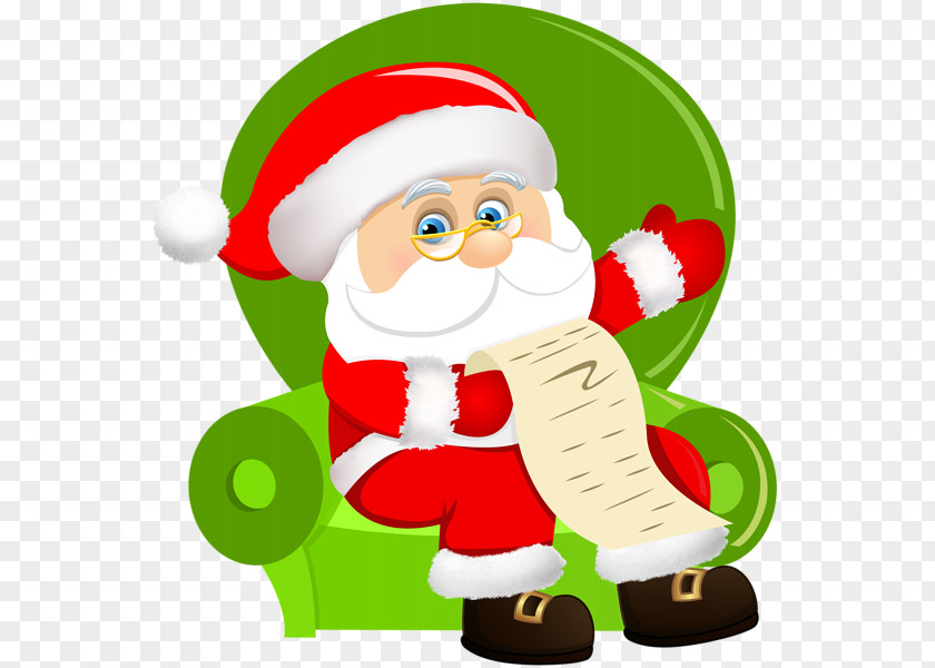Santa Claus Ded Moroz Chair Clip Art PNG
