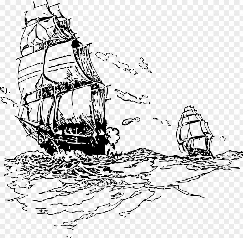 Ship Sailing Sailor Piracy Clip Art PNG