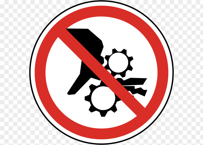 Symbol Warning Label No Hand PNG