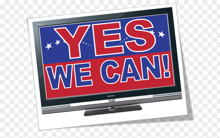 Yes We Can LED-backlit LCD Television 1080p Liquid-crystal Display PNG