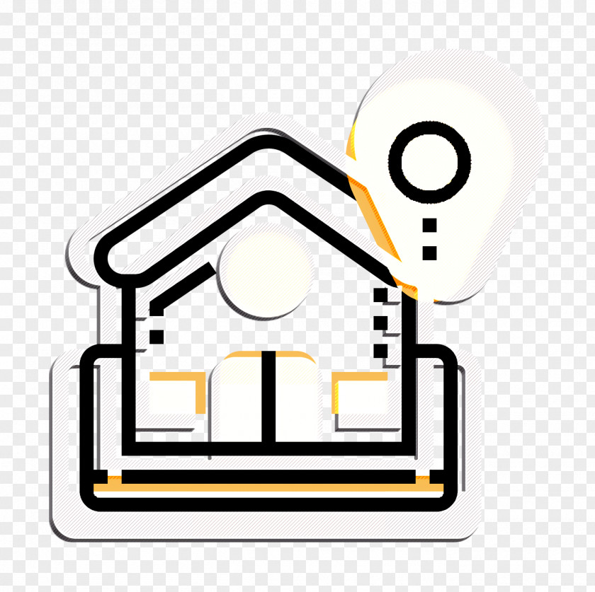 Architecture Icon Home Gps PNG