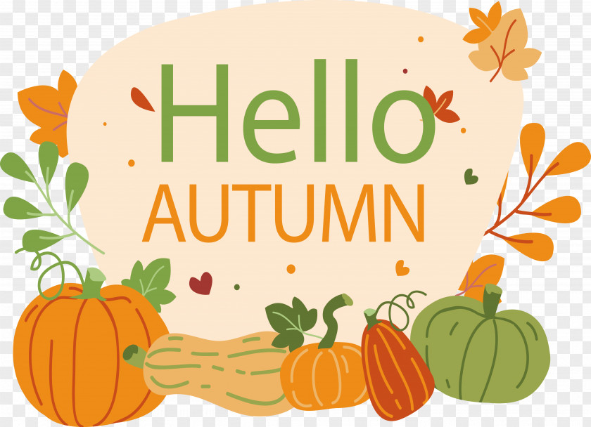 Autumn Poster Of Harvest Pumpkin PNG