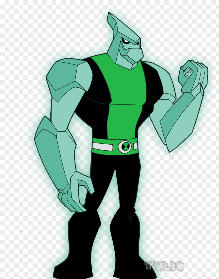 Design Superhero Green Supervillain PNG