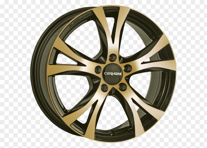 Shine Gold Autofelge Alloy Wheel Inch ET Rim PNG