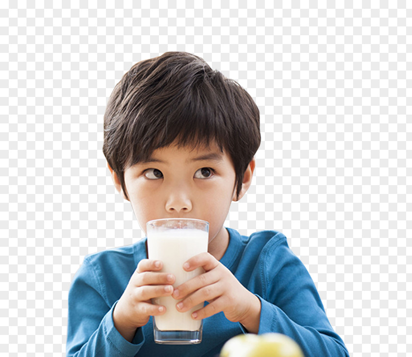 Small Black Haired Boy Holding The Cup Of Milk Drinking PNG