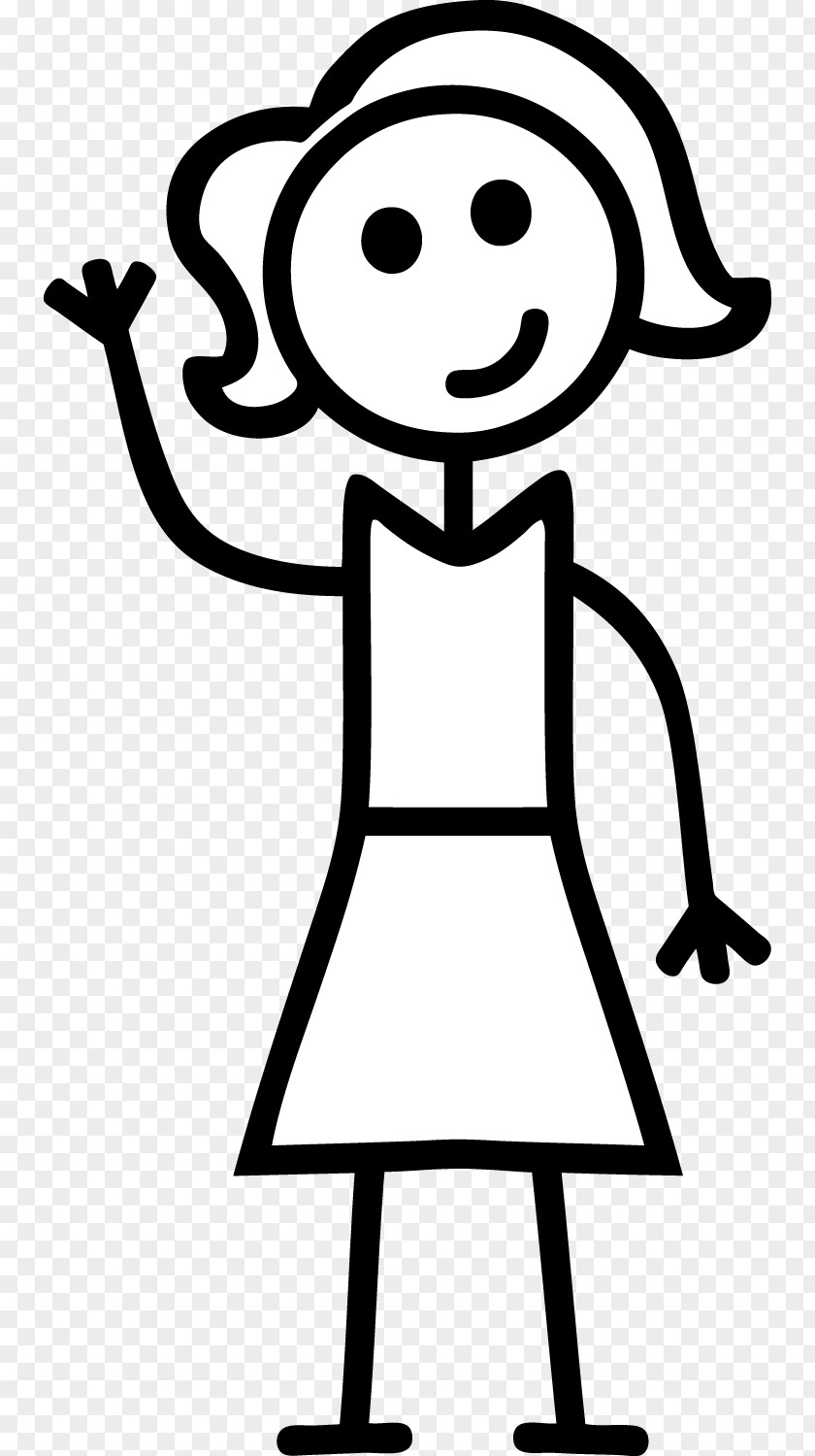 Stick Figure Female Woman Child PNG figure , Girl s, dressed woman clipart PNG