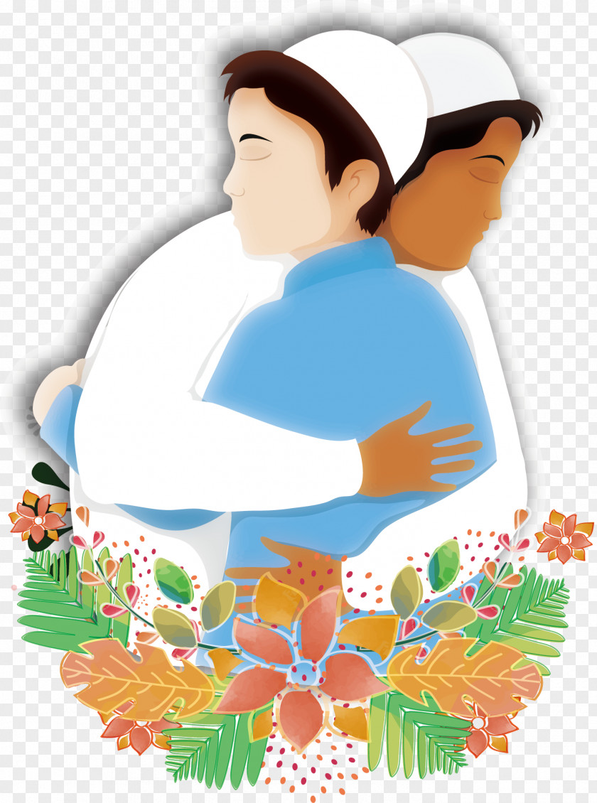 Embraced Men And Women Hug Graphic Design Download Illustration PNG