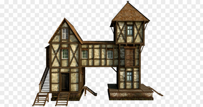 Medieval Transparent Background House Clip Art PNG