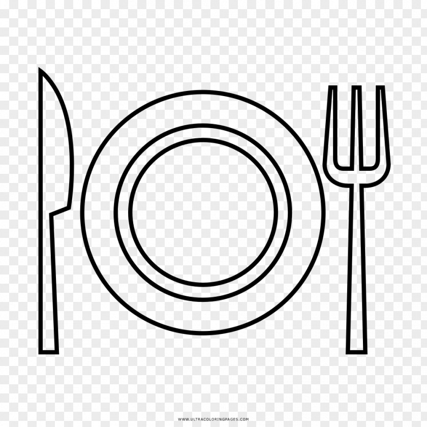 Plate Drawing Coloring Book Black And White PNG