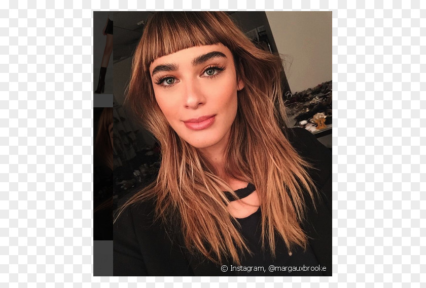 Shaggy Bangs Blond Hair Coloring Feathered PNG