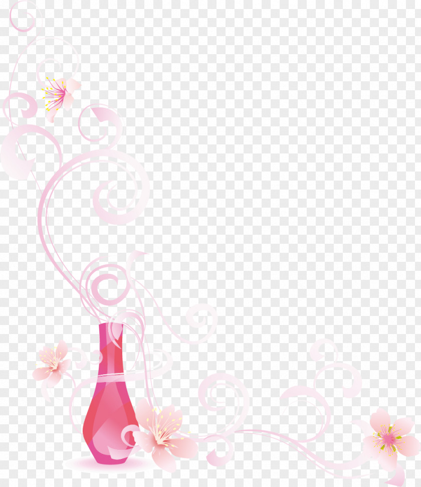 Snow Plum Background Material Petal Pattern PNG