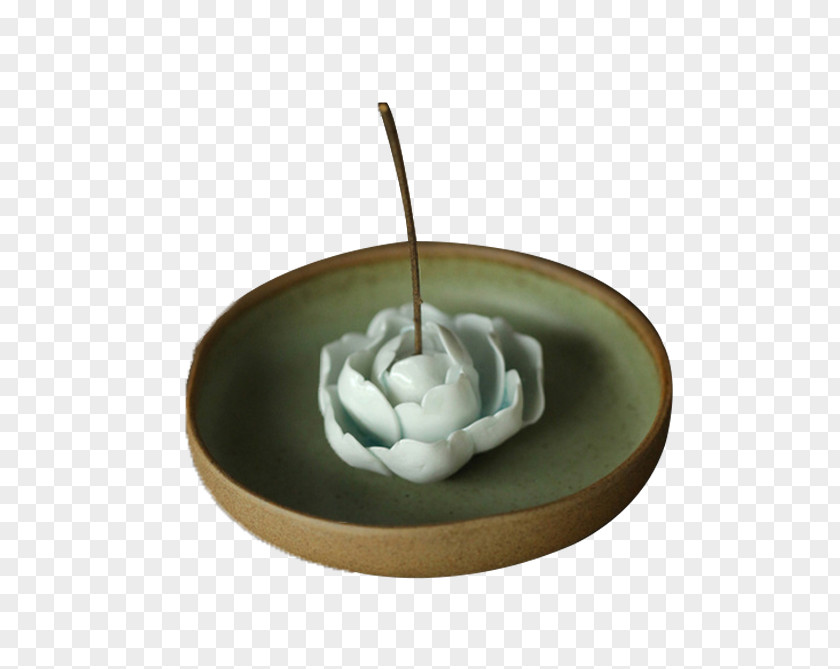 Floral Censer Ceramic PNG