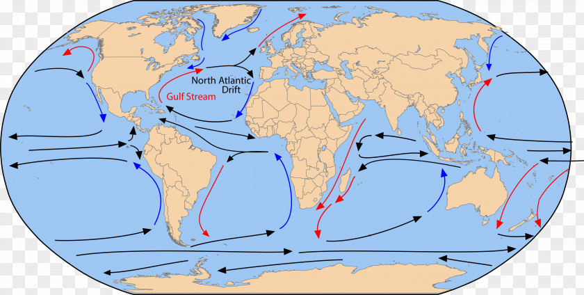 Identify The Floor Gulf Stream North Atlantic Current World Ocean Abiotic Component PNG