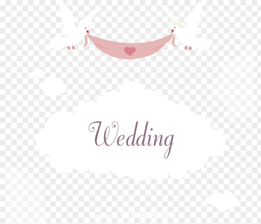 Pull Ribbon Dove Wedding Invitation Card Vector Material Paper Columbidae Marriage PNG