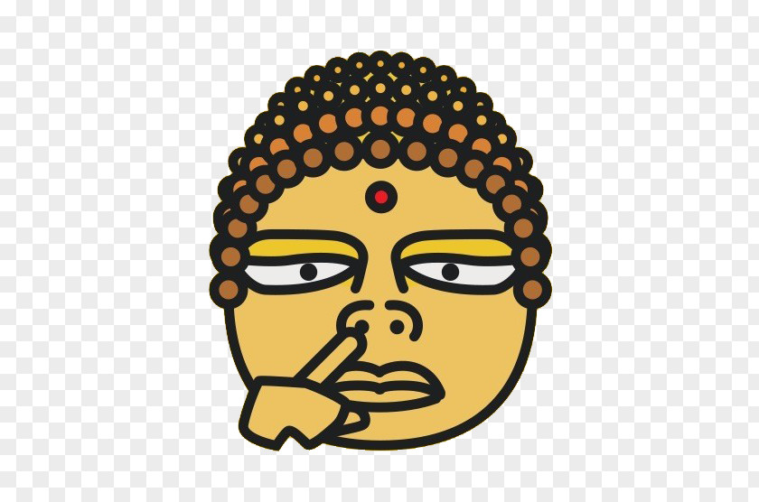 Buddha Head Material Heap Gautama Cartoon PNG