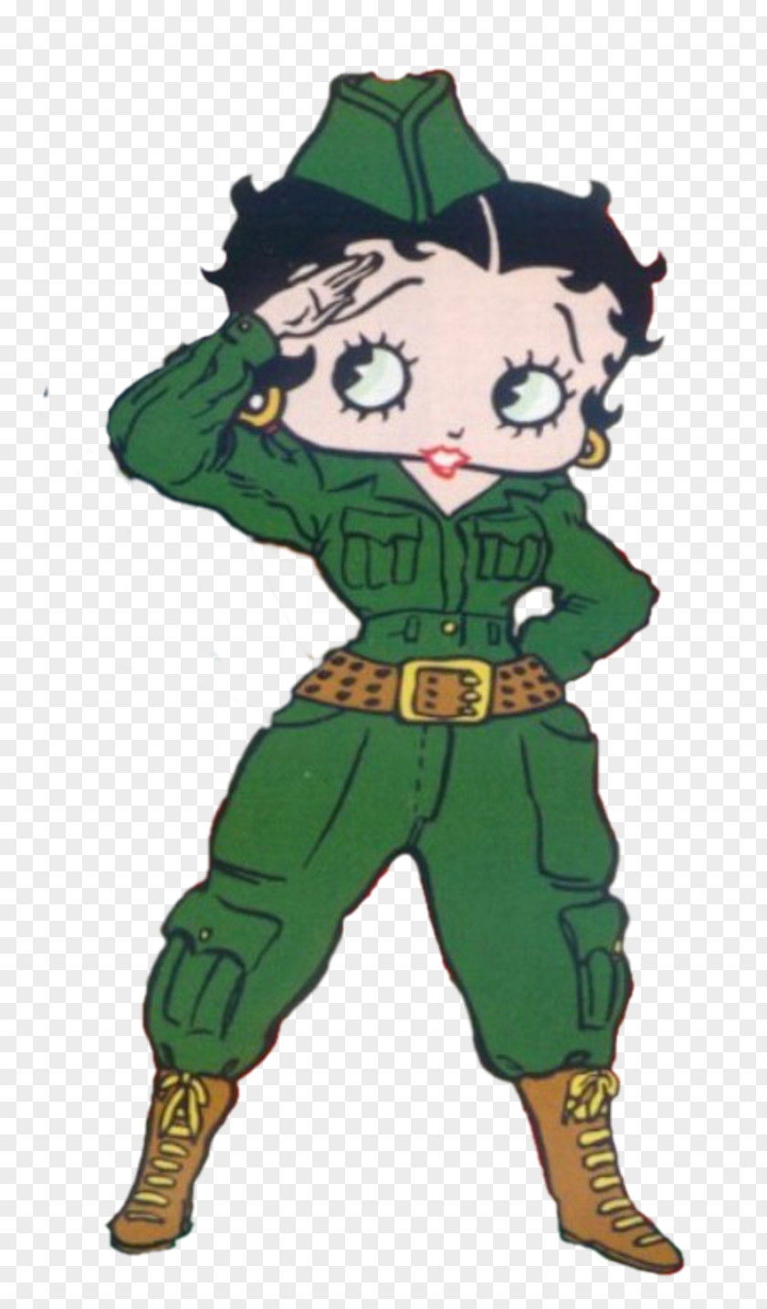 Soldier Betty Boop Cartoon Drawing PNG