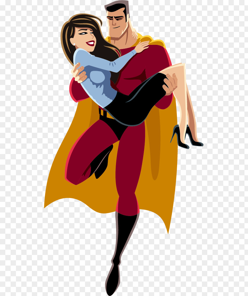 Superman And Beauty Vector Superwoman Stock Photography Female Illustration PNG