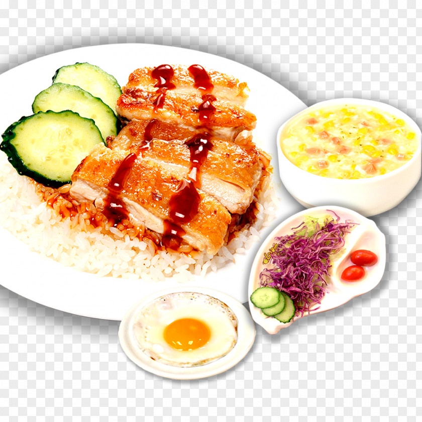 According Chicken Rice Row Hainanese Chinese Cuisine European Bibimbap Poster PNG