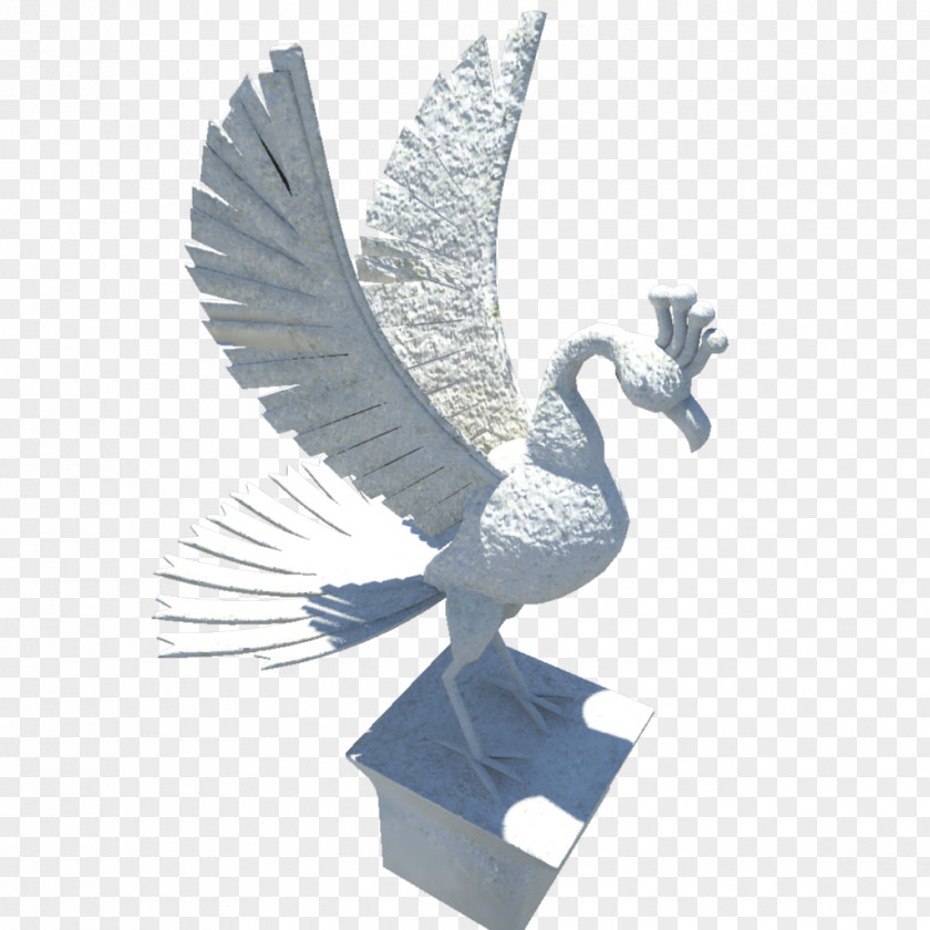 Eternity Sculpture Statue Figurine Bird Ho-Oh PNG