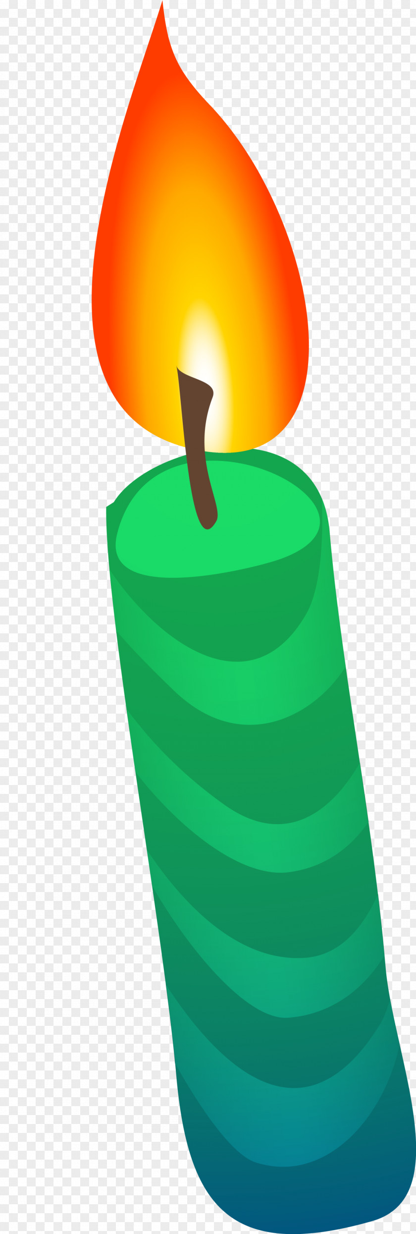 Orange Simple Candle Candlestick Clip Art PNG