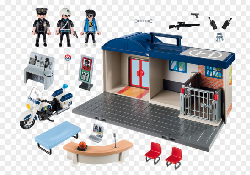 Toy Take Along Police Station LEGO 60141 City Playmobil Furnished Shopping Mall PNG