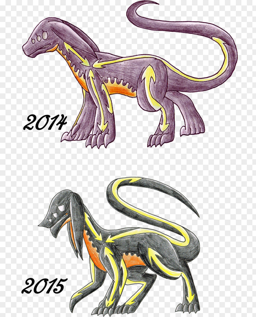 Design Velociraptor Cartoon PNG