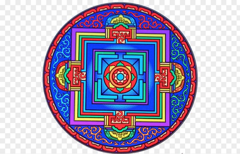 Mandala Yoga Circle Kaleidoscope Thangka Pattern PNG