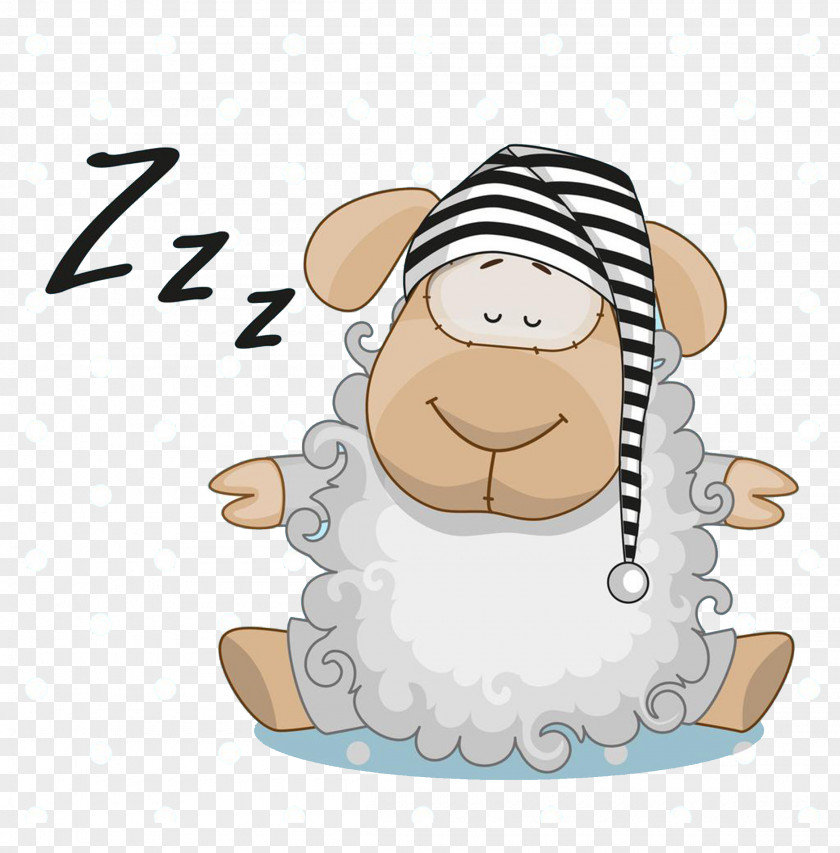 Sheep Cartoon Frog Sleep Clip Art PNG