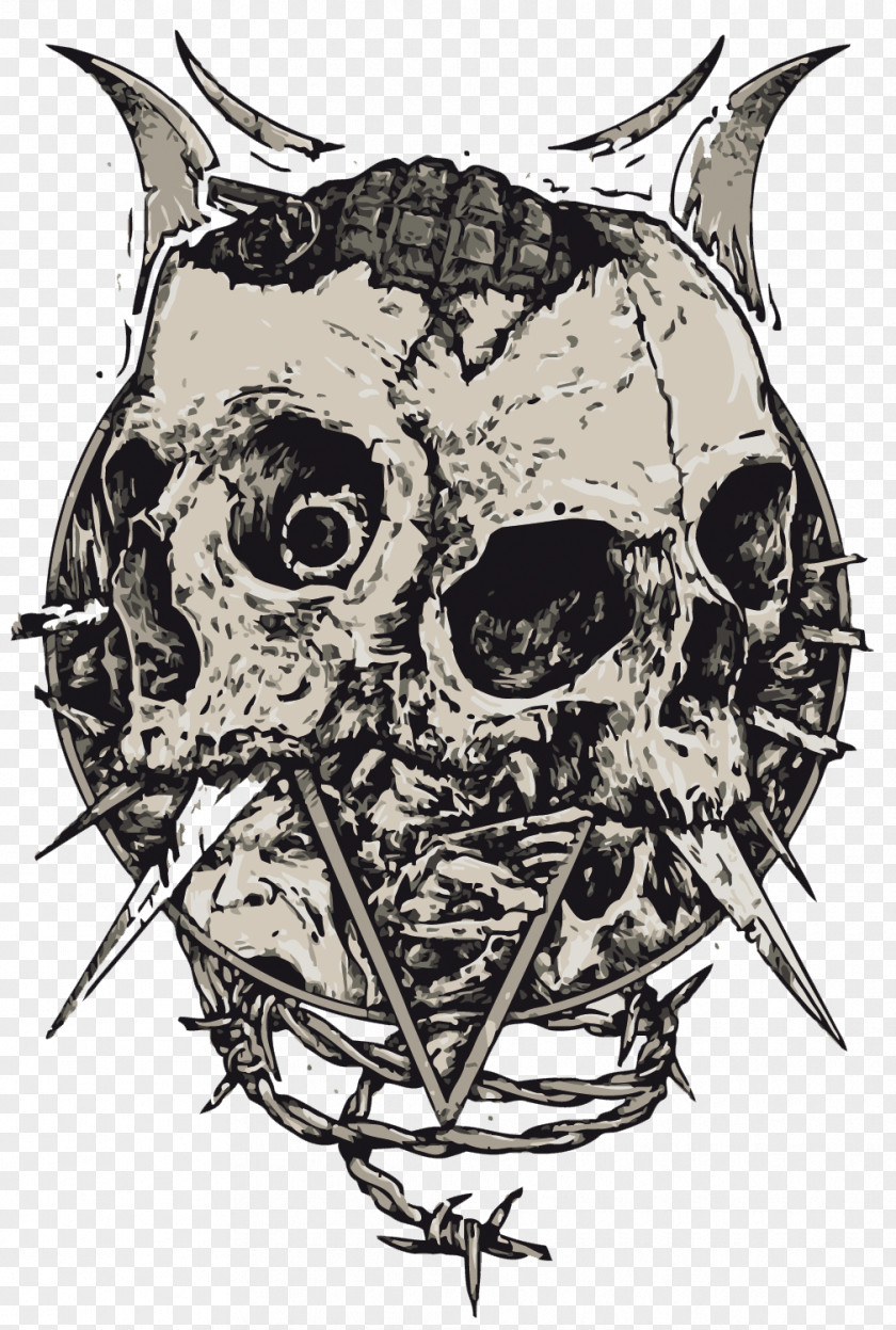 Vector Skeleton Drawing Digital Art Illustration PNG