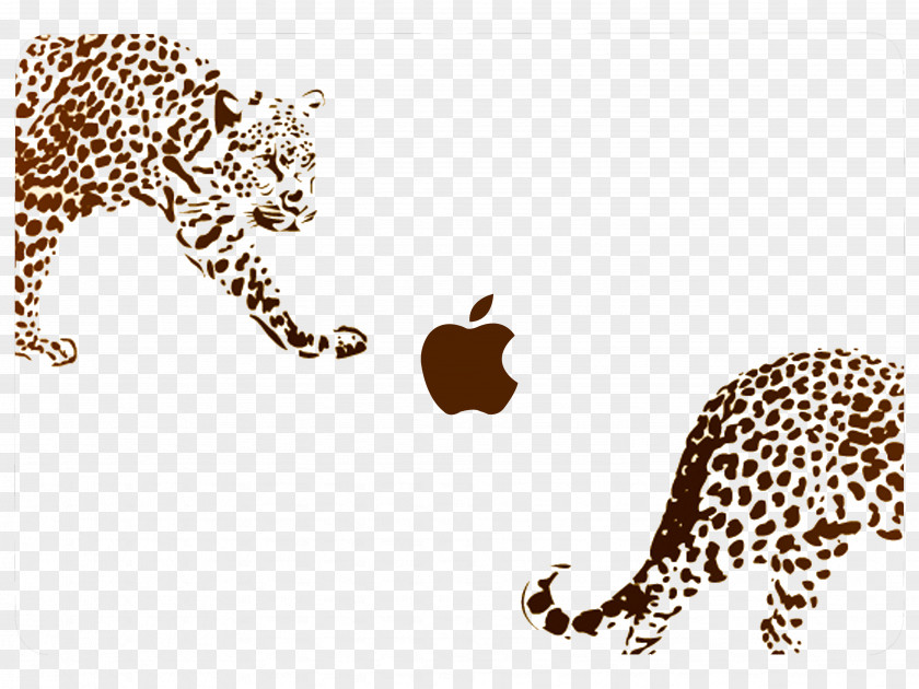 Apple Shell Leopard Cheetah Wall Decal Sticker Animal Print PNG