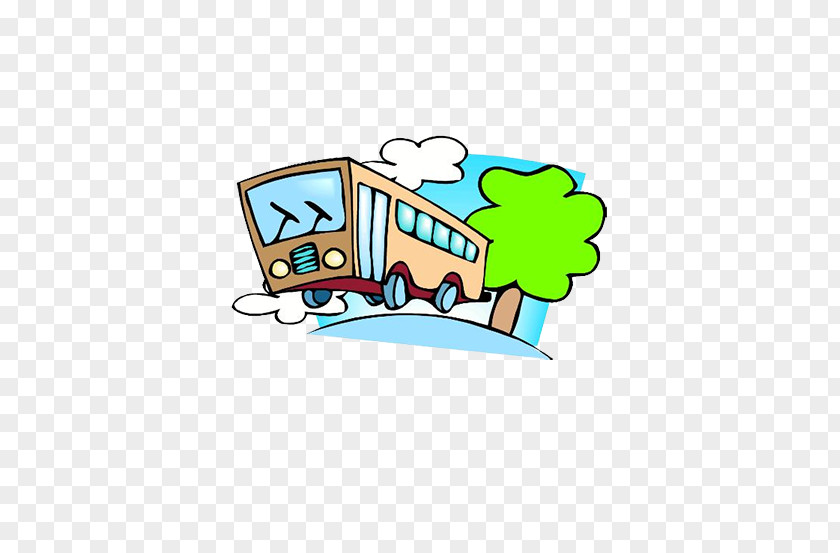Hand-painted Buses Bus Drawing Photography Clip Art PNG