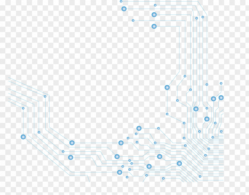 Sci Fi Circuit Board Line Point Angle Pattern PNG